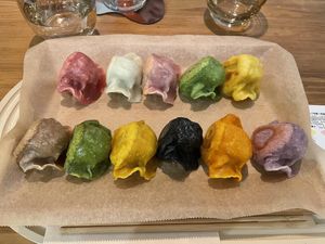 Gyoza set  at Vegan Gyoza Yu Cafe in Tokyo