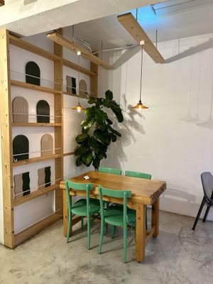 Indoor Seating   at Vegan Gyoza Yu Cafe in Tokyo