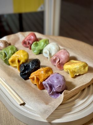 Gyoza Sampler  at Vegan Gyoza Yu Cafe in Tokyo