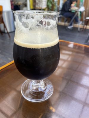Afterdark lager   at Vegan Gyoza Yu Cafe in Tokyo