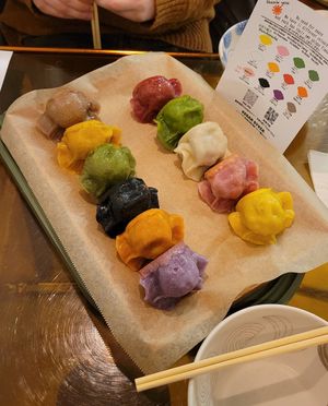 Looks nice but not worth it in our opinion at Vegan Gyoza Yu Cafe in Tokyo