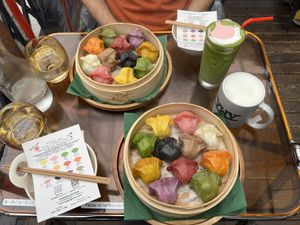   at Vegan Gyoza Yu Cafe in Tokyo