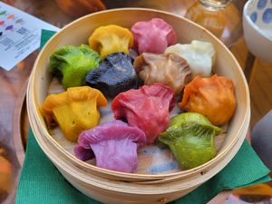 They tasted even better than they look at Vegan Gyoza Yu Cafe in Tokyo