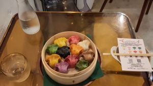 11 gyoza sampler combo, steamed at Vegan Gyoza Yu Cafe in Tokyo