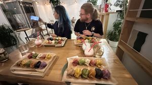   at Vegan Gyoza Yu Cafe in Tokyo