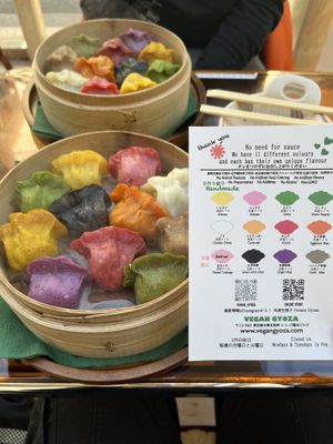   at Vegan Gyoza Yu Cafe in Tokyo