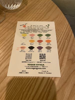   at Vegan Gyoza Yu Cafe in Tokyo