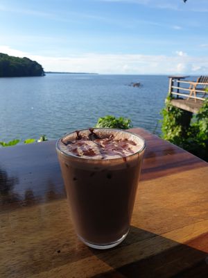 Iced cacao 😋 at El Pital in Ometepe