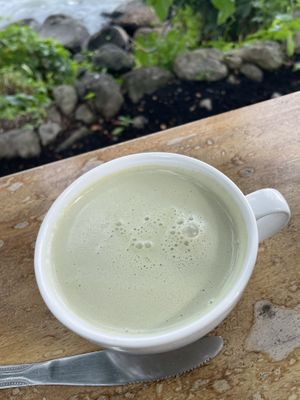 Macha latte  at El Pital in Ometepe