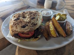 Veggie Burger at El Pital in Ometepe