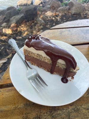 Chocolate cheesecake  at El Pital in Ometepe