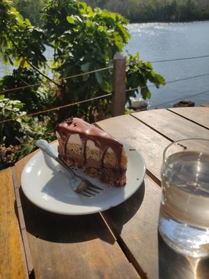 Chocolate cheesecake at El Pital in Ometepe