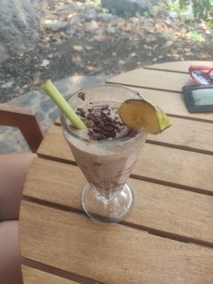 Coconut chai latte at El Pital in Ometepe