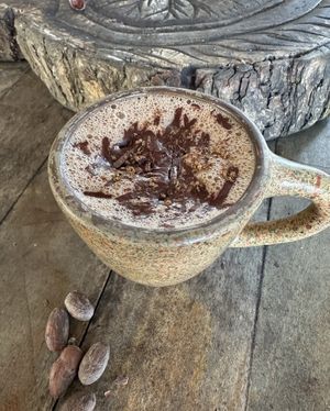 The most delicious cacao drink served on the tour!  at El Pital in Ometepe