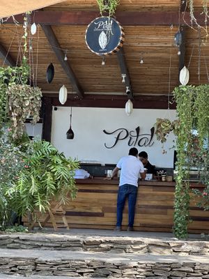Restaurant entrance   at El Pital in Ometepe