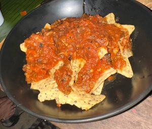Chips and salsa   at El Pital in Ometepe
