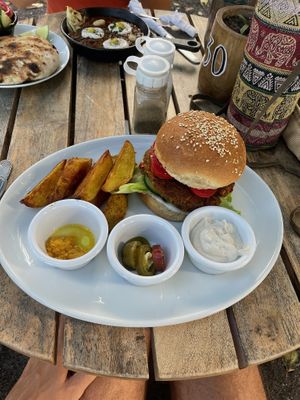 Burger   at El Pital in Ometepe