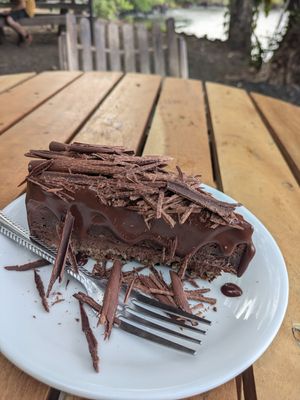 Chocolate cheesecake at El Pital in Ometepe