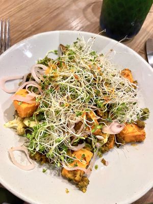 Vegan chorizo hash   at The Well in Austin