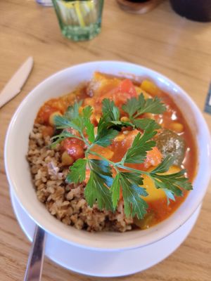 Vegan stew at Knajpa Artystyczna in Kazimierz Dolny