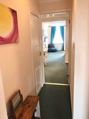 The little hallway  at Tin Lid Cottage in Banton