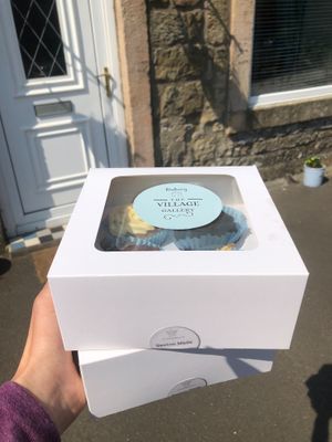 Weekend vegan bakes from The Village Gallery (only a minutes walk away)  at Tin Lid Cottage in Banton