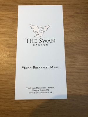 There’s a vegan main menu and a vegan breakfast menu as well as vegan cake and plant milks at The Swan - and it’s community owned!  at Tin Lid Cottage in Banton