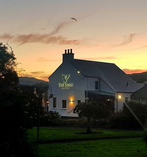 The Swan from ‘the plot’. It’s a 30 second walk from the Tin Lid Cottage.  at Tin Lid Cottage in Banton