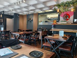 Inside restaurant at Kimchi House in Colchester