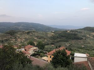 The view from the restaurant  at Il Giardino in Montecatini Alto