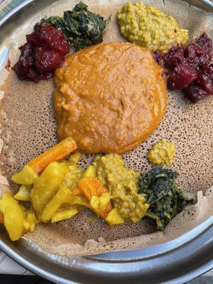 Veg platter  at Asmara in Rome