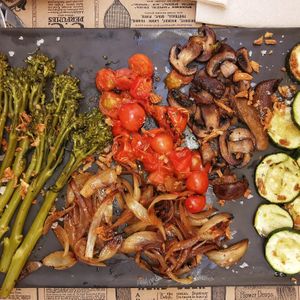 Parrillada verduras at Acherito in Jaca