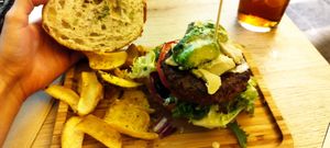 Hamburguesa vegana at Acherito in Jaca