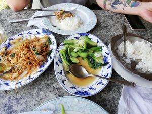 Unfortunately we started with eating before the foto at Hung Paradise in Oranjestad