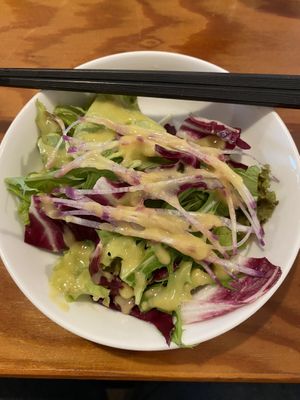 Starter salad  at Saishoku Ryouri F - Vegan Restaurant F in Kyoto