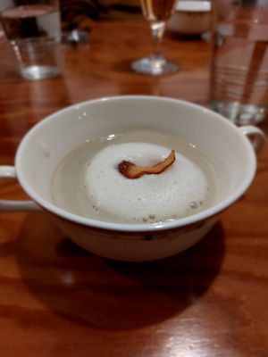 Soup - kikuimo (Jerusalem artichoke) at Saishoku Ryouri F - Vegan Restaurant F in Kyoto