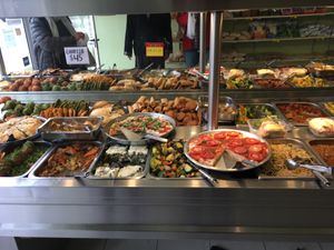 Buffet (taken inside) at Noble y Natural in Buenos Aires