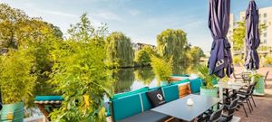 Outside at Nomads in Amsterdam