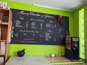 Main menu at Mercury Chocolates & Gelateria in Cobourg