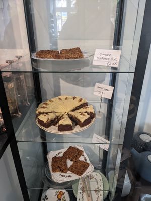 Our range of cakes, changes every week. We always try to have a nut free option and as well as a gluten free one too
 at FRONT Community Hub in Charlton Kings