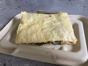 Spinakopita (delicious Greek Spinach slice)   at FRONT Community Hub in Charlton Kings