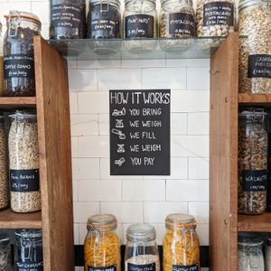 Organic eco refills at FRONT Community Hub in Charlton Kings