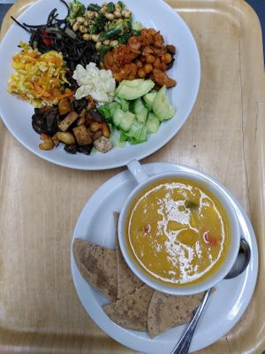 Buddha Bowl and Soup at FRONT Community Hub in Charlton Kings