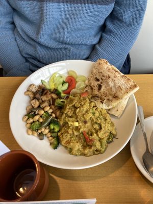 Hot Buddha bowl with curry!   at FRONT Community Hub in Charlton Kings