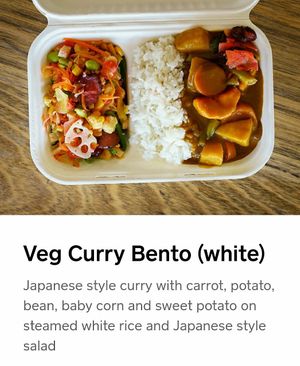 Curry at Lunchbox Sushi in Castlemaine