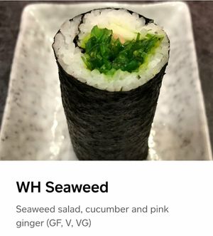 Seaweed at Lunchbox Sushi in Castlemaine