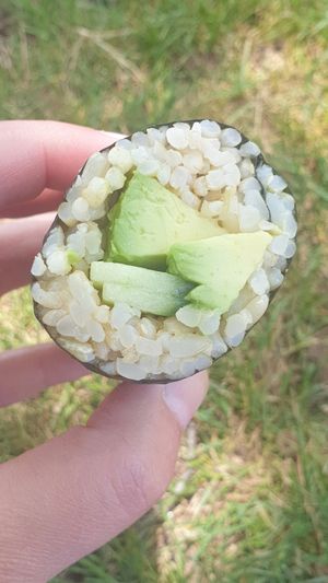 Avo vegan sushi at Lunchbox Sushi in Castlemaine