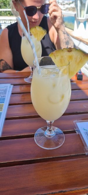 Pina colada at Iguana Cafe in Albufeira