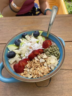 Cacao smoothie bowl  at Costa Juice in Tamarindo