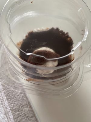 Cheesecake cup at Poor Man Vegan in Jersey City